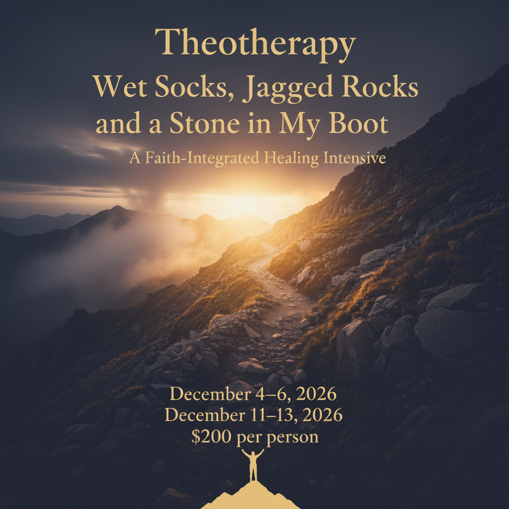 Theotherapy: Wet Socks, Jagged Rocks, and a Stone in My Boot — conference poster